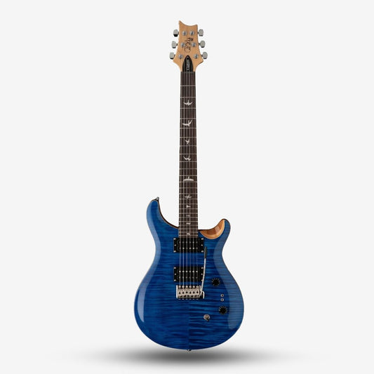 PRS SE Custom 24-08 Electric Guitar with Bag, Faded Blue Burst