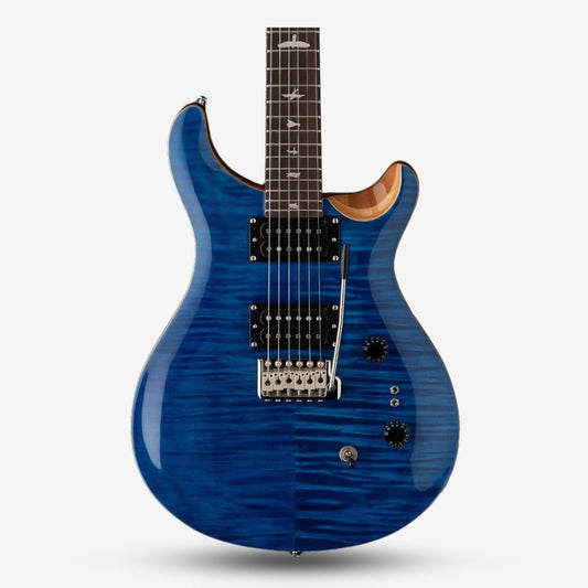 PRS SE Custom 24-08 Electric Guitar with Bag, Faded Blue Burst