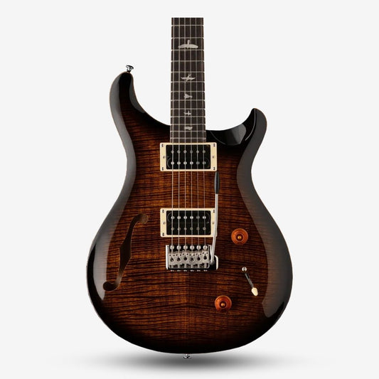 PRS SE Custom 22 Semi Hollow Electric Guitar with Bag, Black Gold Sunburst ( 85/15 "S" / CUSTOM-22 )