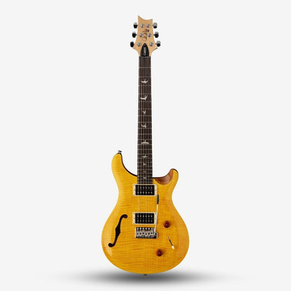 PRS SE Custom 22 Semi Hollow Electric Guitar with Bag, Santana Yellow ( 85/15 "S" / CUSTOM-22 )