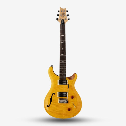 PRS SE Custom 22 Semi Hollow Electric Guitar with Bag, Santana Yellow ( 85/15 "S" / CUSTOM-22 )