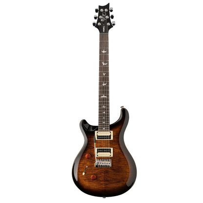 PRS SE Custom 24 Left-handed Electric Guitar, Black Gold Sunburst