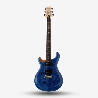 PRS SE Custom 24 Left-Handed Electric Guitar with Bag, Faded Blue Burst