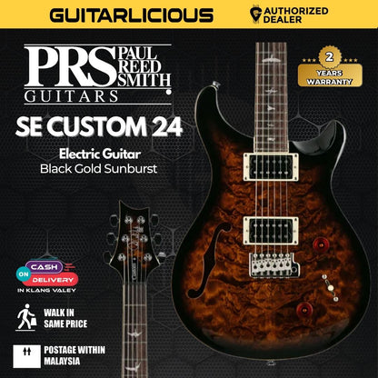 PRS Custom 22 Electric Guitar w/Case, Charcoal Burst