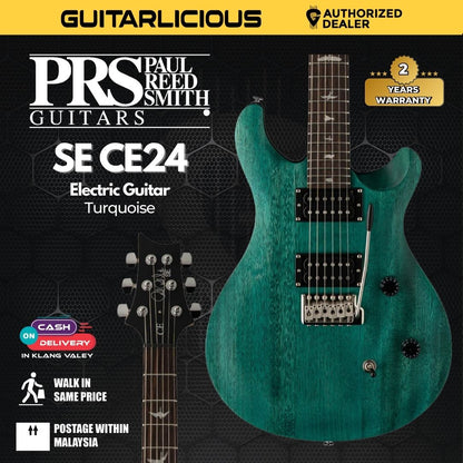 PRS SE CE24 Electric Guitar w/Bag, Turquoise