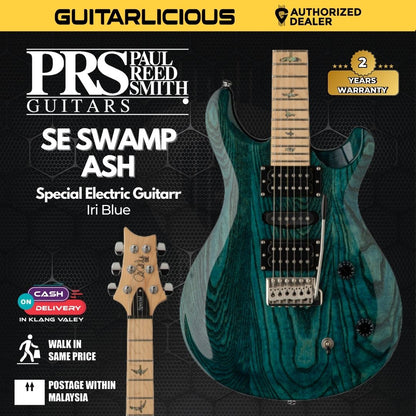 PRS SE Swamp Ash Special Electric Guitar, Iri Blue