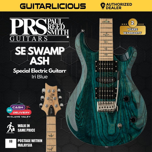 PRS SE Swamp Ash Special Electric Guitar, Iri Blue