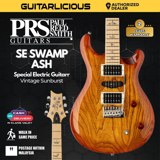 PRS SE Swamp Ash Special Electric Guitar, Vintage Sunburst