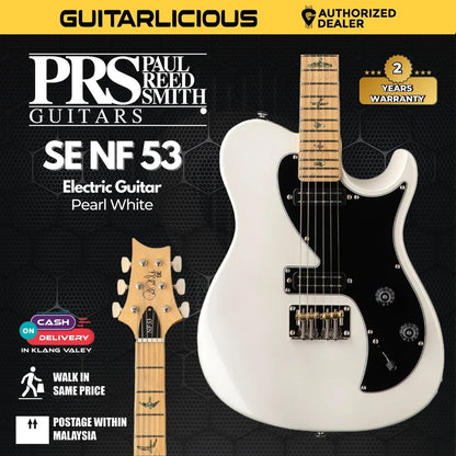 PRS SE NF 53 Electric Guitar, Pearl White