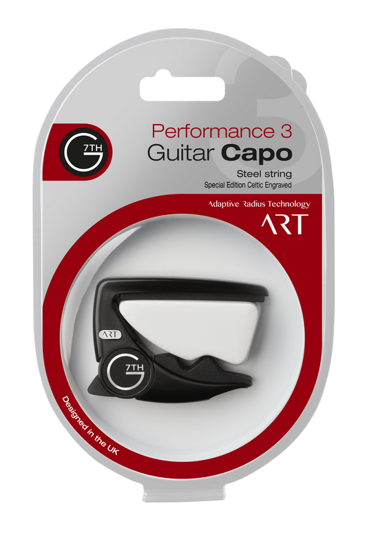 G7th Performance 3 Guitar Capo, Celtic Black - C81123