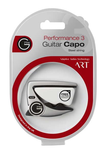 G7th Performance 3 Guitar Capo, Silver - C81010
