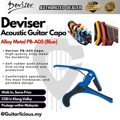 Capo Guitar for Electric and Acoustic Guitar - PB-A05