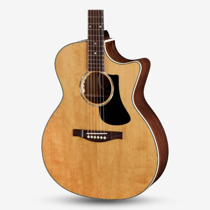 Eastman PCH2-GACE Grand Auditorium Solid Spruce Top Acoustic Guitar with Pickup by Fishman - Natural ( PCH2 GACE / NAT )