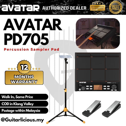 AVATAR PD705 Electronic Percussion Sampler Pad Music Editing ( HXW / PD-705 / PD 705 )