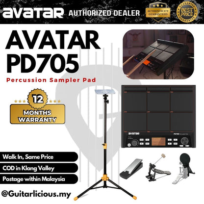 AVATAR PD705 Electronic Percussion Sampler Pad Music Editing ( HXW / PD-705 / PD 705 )