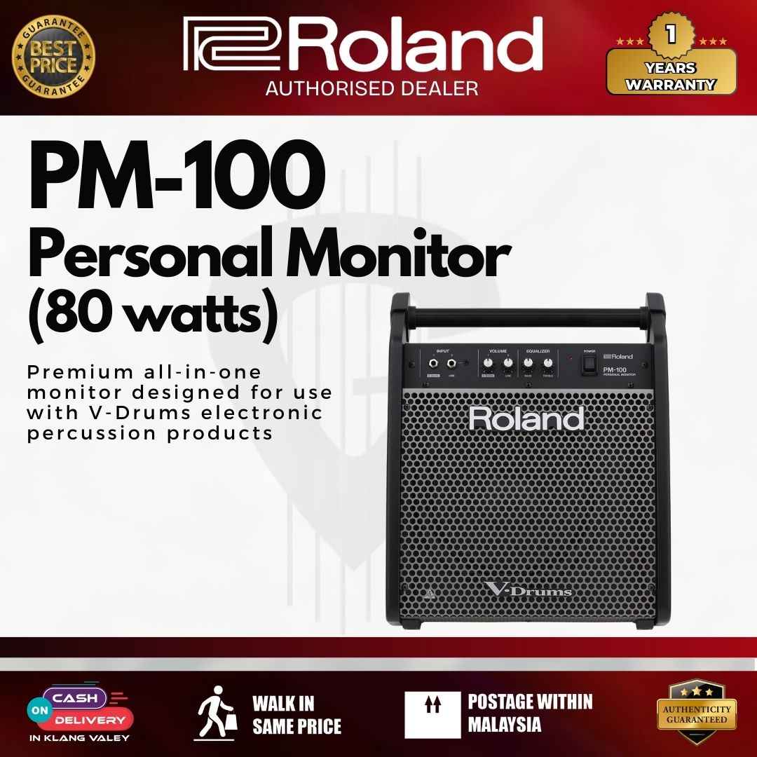 Roland PM-100 80 watt 1x10" Personal Drum Monitor