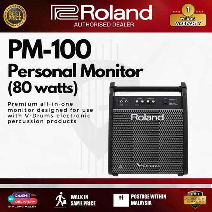 Roland PM-100 80 watt 1x10" Personal Drum Monitor