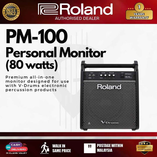 Roland PM-100 80 watt 1x10" Personal Drum Monitor
