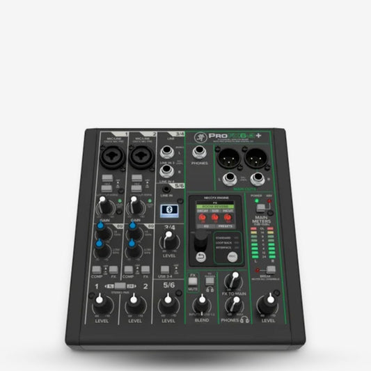 Mackie PROFX6V3+ 6-channel Professional Analog Mixer With USB, Bluetooth ( ProFX / ProFX-6v3 / PROFX-6-V3+ )