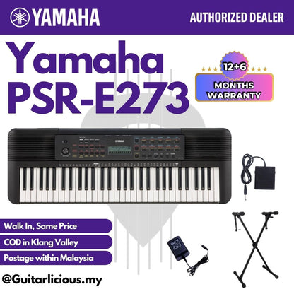 YAMAHA PSR-E273 61 Keys Portable Electric Keyboard - (PSR-E273)