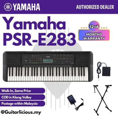 Yamaha PSR-E283 Portable 61 Key Portable Electric Keyboard - ( PSR E283 / PSRE283 )