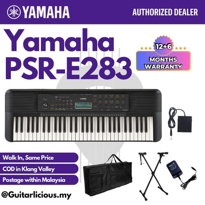 Yamaha PSR-E283 Portable 61 Key Portable Electric Keyboard - ( PSR E283 / PSRE283 )