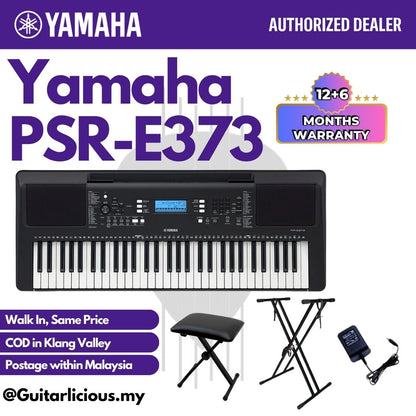 Yamaha Keyboard PSR-E373 61-Keys Portable Keyboard (PSR E373 / PSRE373 )