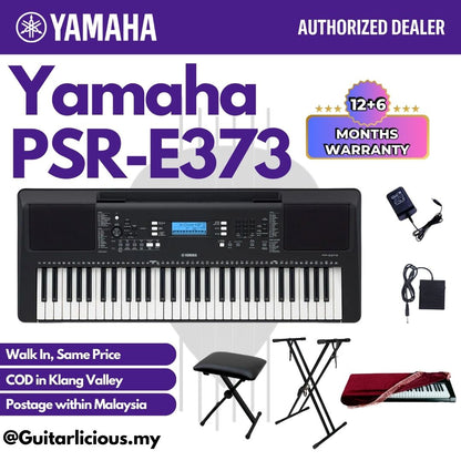 Yamaha Keyboard PSR-E373 61-Keys Portable Keyboard (PSR E373 / PSRE373 )