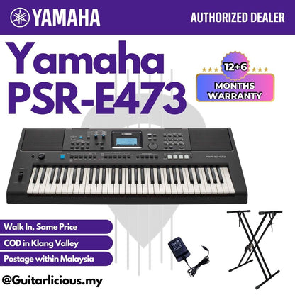 YAMAHA PSR-E473 61 Keys Portable Electric Keyboard - (PSRE473 / PSR E 473 / PSRE )