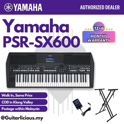Yamaha PSR-SX600 61 Key Arranger Workstation Keyboard 