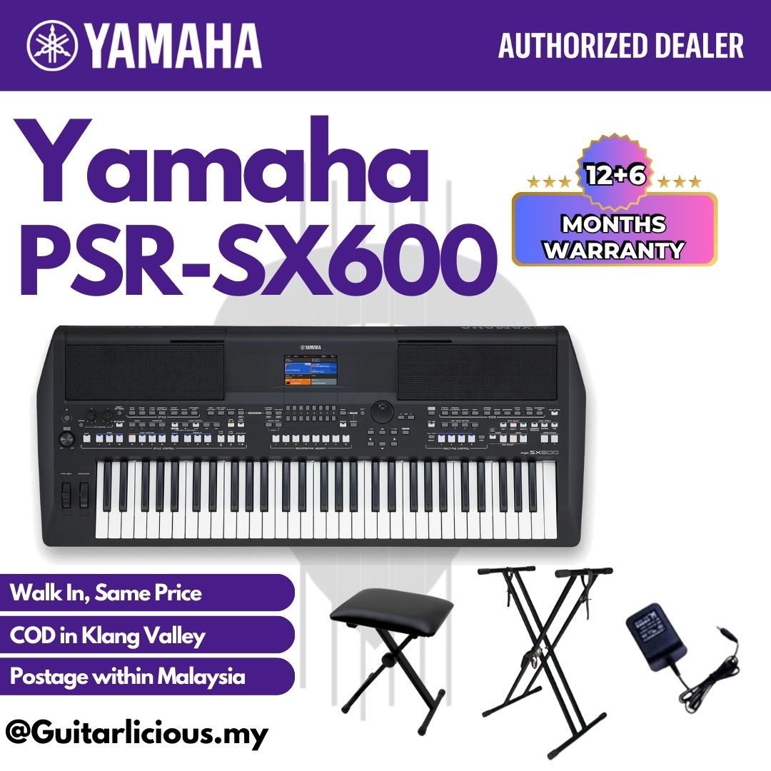 Yamaha PSR-SX600 61 Key Arranger Workstation Keyboard 