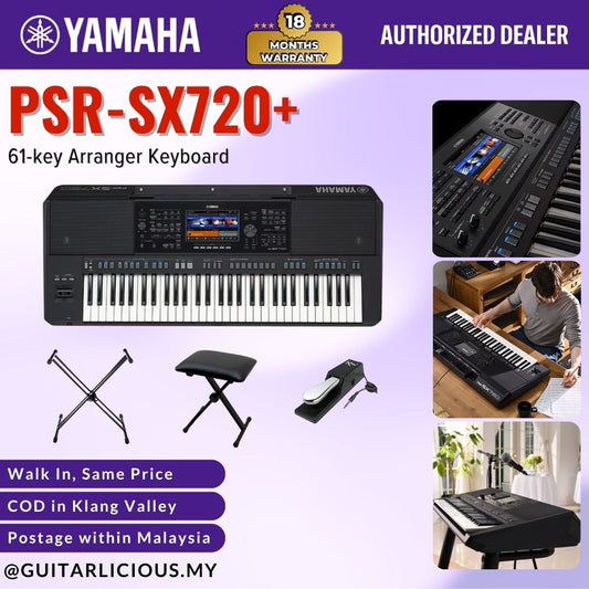 Yamaha PSR-SX720+ 61-key Arranger Keyboard - (  PSR-SX720+ /  PSR SX720+ /  PSRSX720+ )