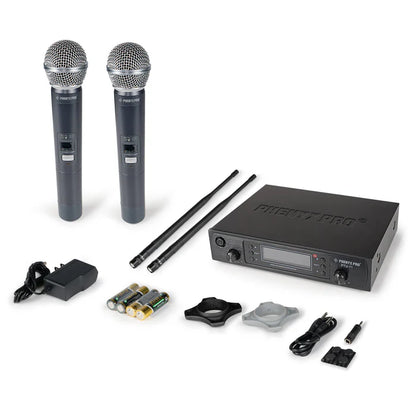 Phenyx Pro PTU-71 | Dual UHF Wireless Microphone System w/ Auto-Scan