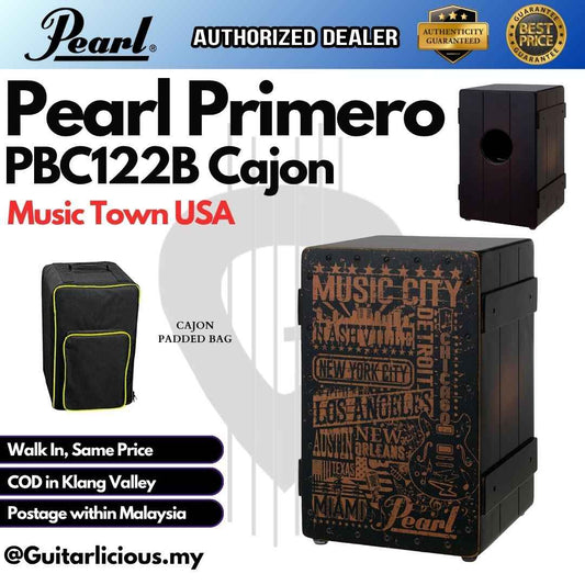 Pearl PBC122B Primero Cajon, Music Town USA ( PBC122B / PBC 122B )