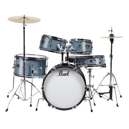 PEARL Roadshow Junior 5-Pieces Complete Drum Set with Cymbals & Stand - Aqua Blue Glitter ( ROADSHOW JR / RSJ465C/C -703)