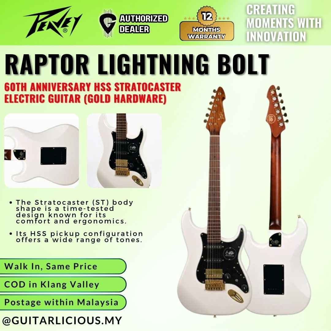Peavey Raptor Lightning Bolt 60th Anniversary Electric Guitar