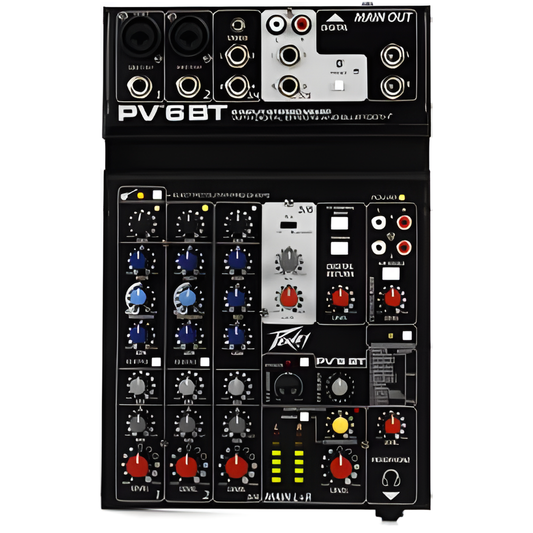 Peavey PV6 BT Mixer with Bluetooth and Effects