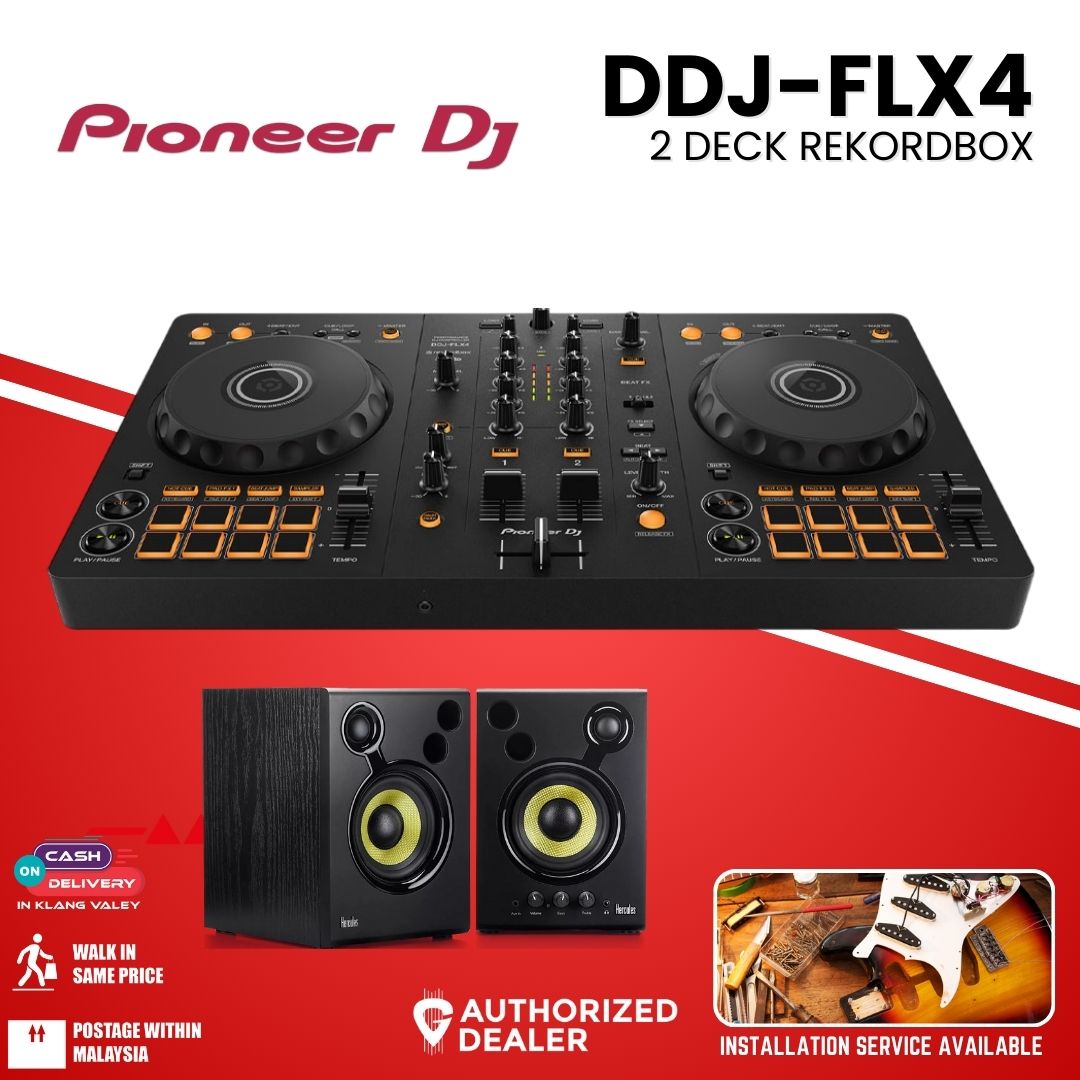 Pioneer DDJ-FLX4 – 2-Channel DJ Controller with Smart Mixing