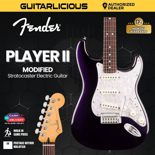 Fender Player II Modified Stratocaster Electric Guitar, RW FB, Dusk