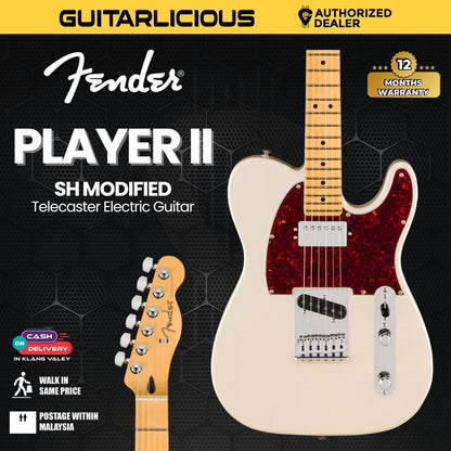 Fender Player II Modified Telecaster SH Electric Guitar, Maple FB, Olympic Pearl