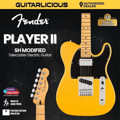 Fender Player II Modified Telecaster SH Electric Guitar, Maple FB, Sunshine Yellow