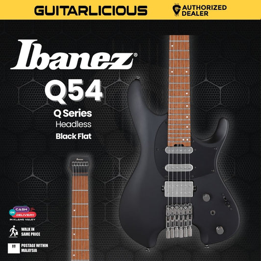 Ibanez Q54 Q Series Headless Electric Guitar - Black Flat (PRE ORDER)
