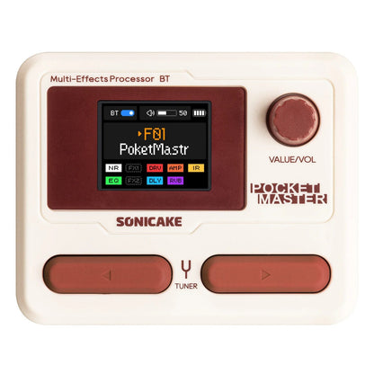 Sonicake Pocket Master Multi-Effects Processor - (  QME-10 / QME 10 ) - red white