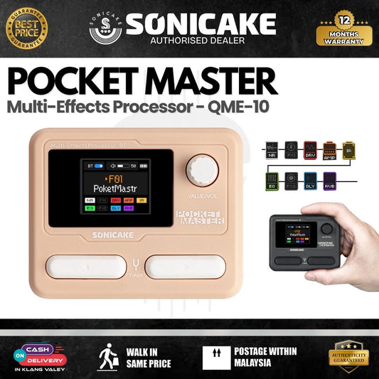 Sonicake Pocket Master Multi-Effects Processor - (  QME-10 / QME 10 ) - pink