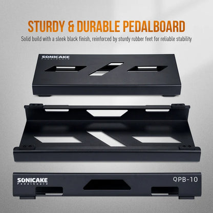 Sonicake Small Pedalboard with Bag, Velcro, Patch Cable (S Size) - QPB-11