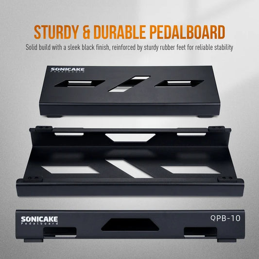 Sonicake Small Pedalboard with Bag, Velcro, Patch Cable (S Size) - QPB-11