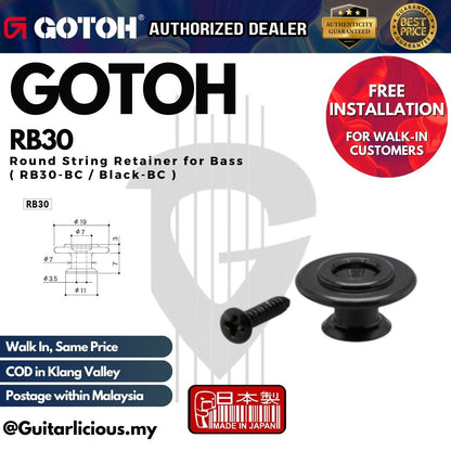 GOTOH RB30 Round String Retainer for Bass ( RB30 )