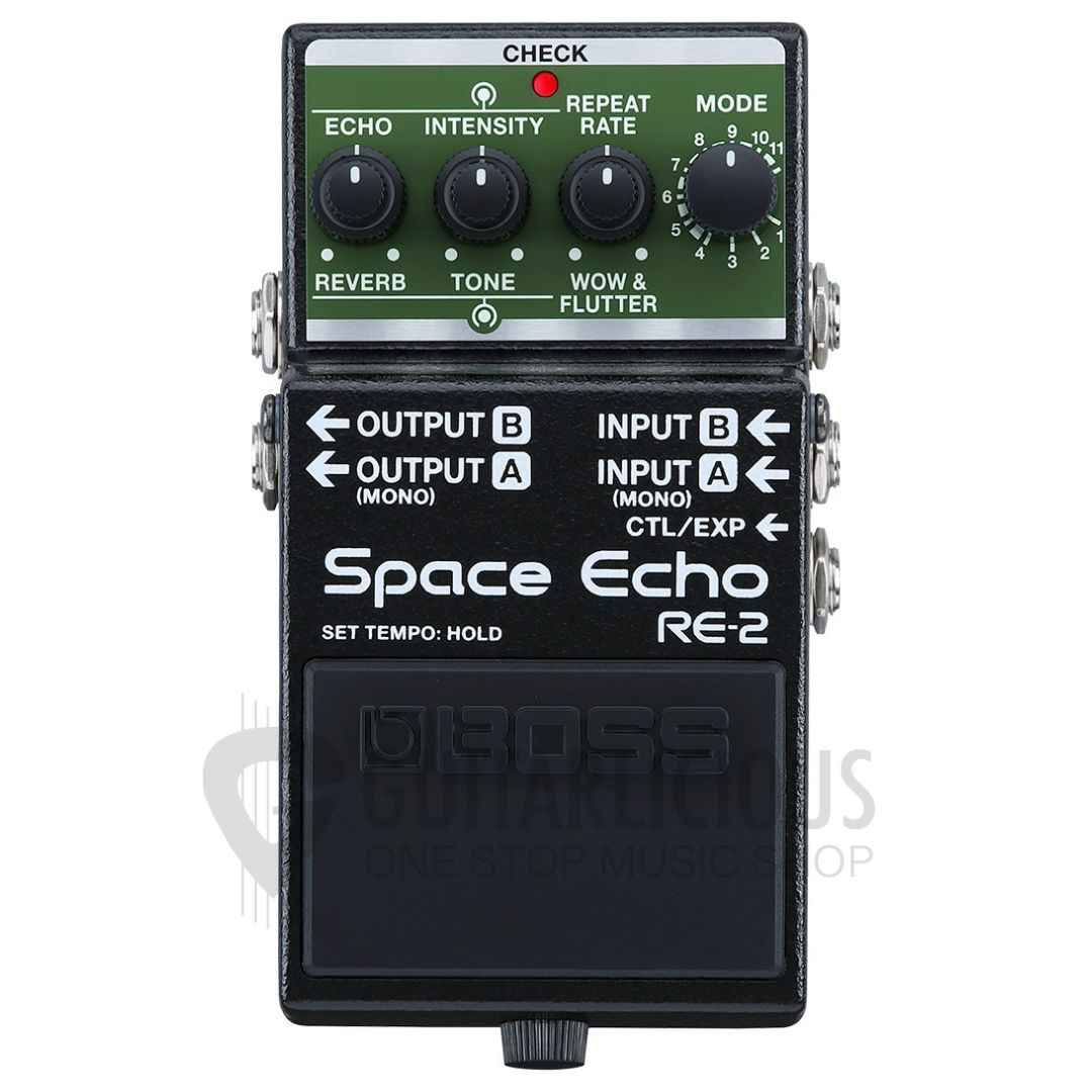 BOSS RE-2 Space Echo Delay and Reverb Effects Pedal