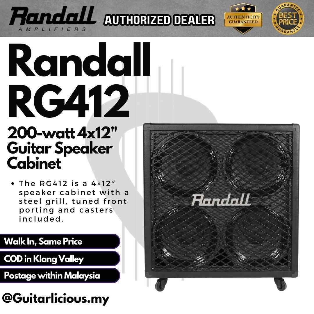 Randall RG Series RG1003HE 100-watt Amp Head with 412SE Stack Cabinet - ( RG1003HE-U & RG412E-U )