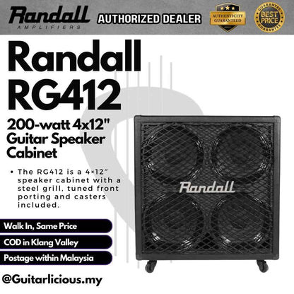 Randall RG Series RG1003HE 100-watt Amp Head with 412SE Stack Cabinet - ( RG1003HE-U & RG412E-U )